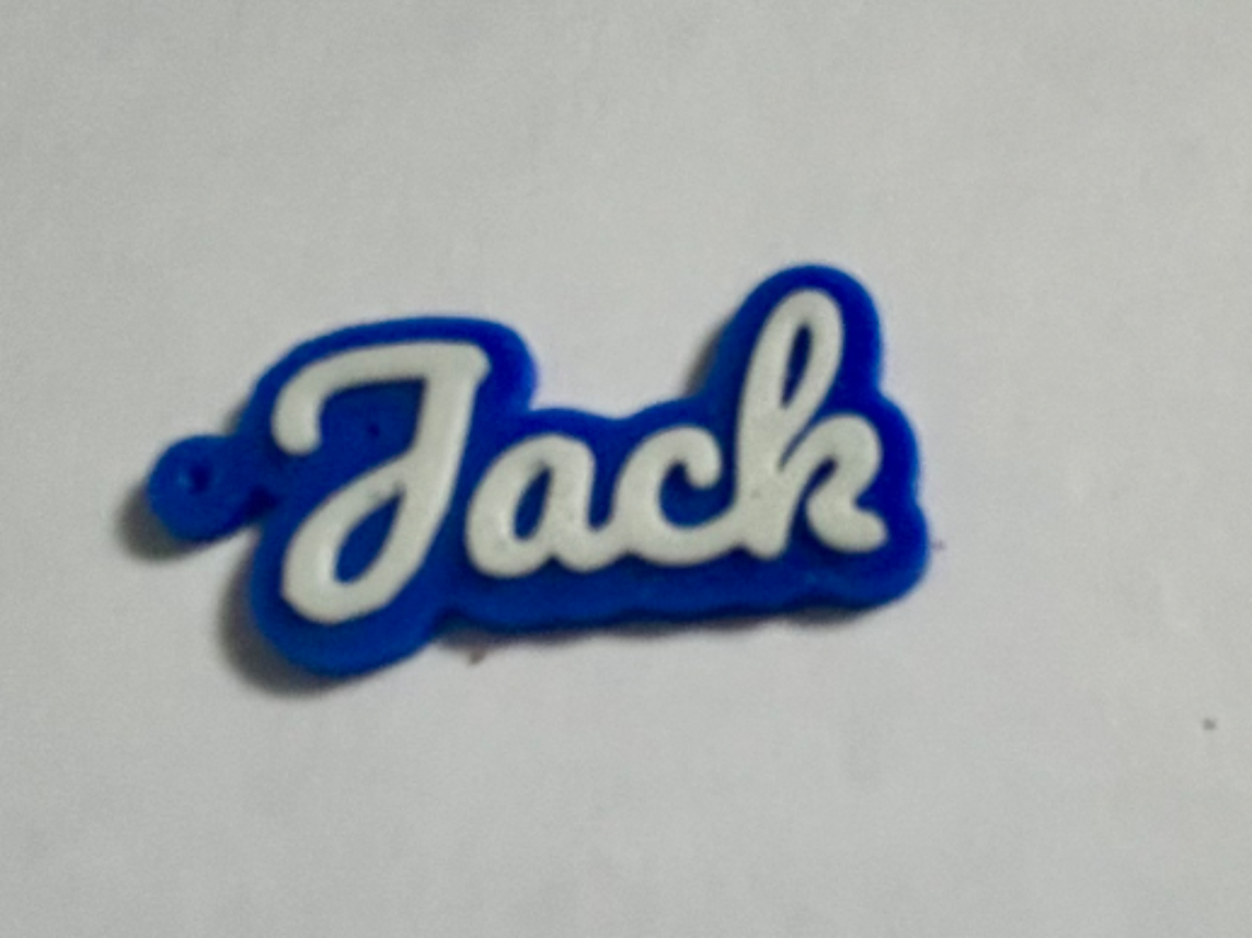 jack - 3d printed name keychain personalized