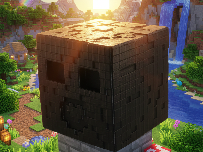 Cube vivant coeur pixel Minecroft