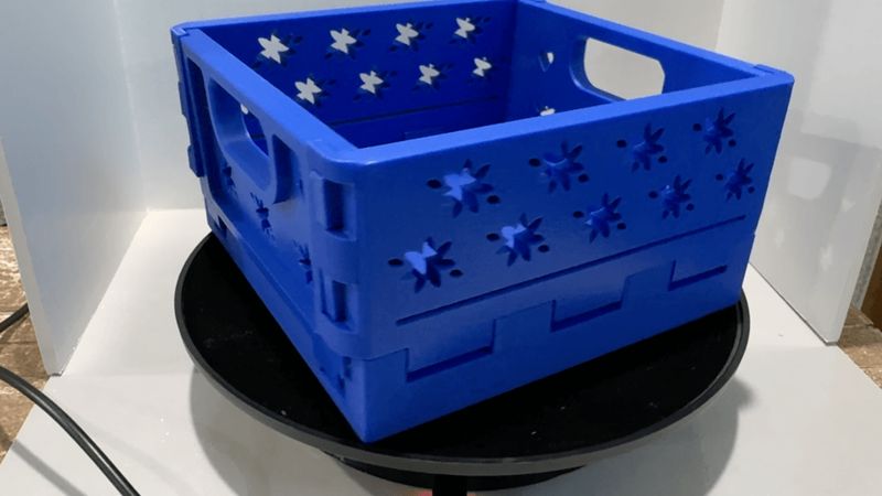 Folding Milk Crate For Fat Quarters