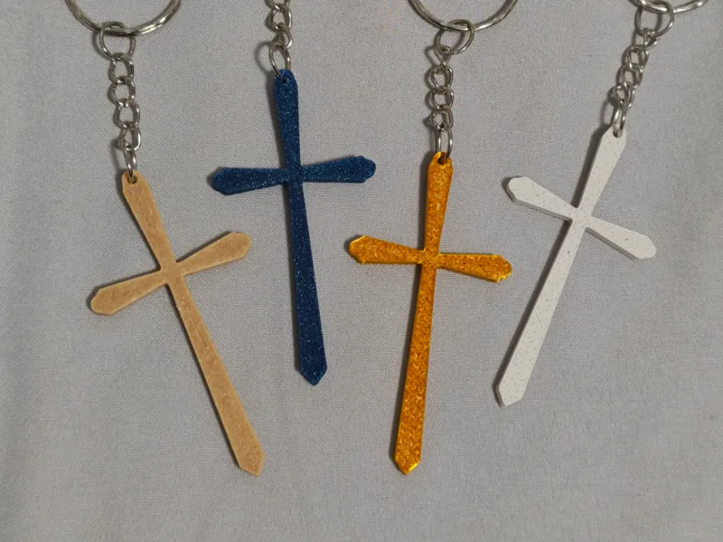 Cross Keychain