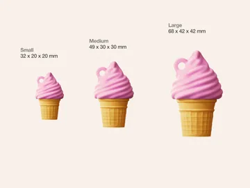 Llavero: Ice Cream Keychain Container — vista de referencia 3