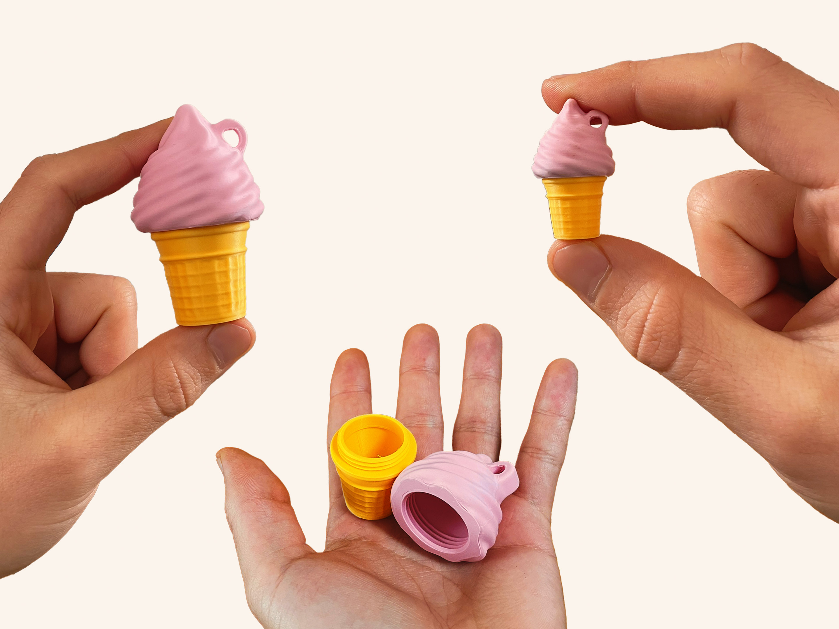 Llavero contenedor helado — imagen 4 de impresión 3D