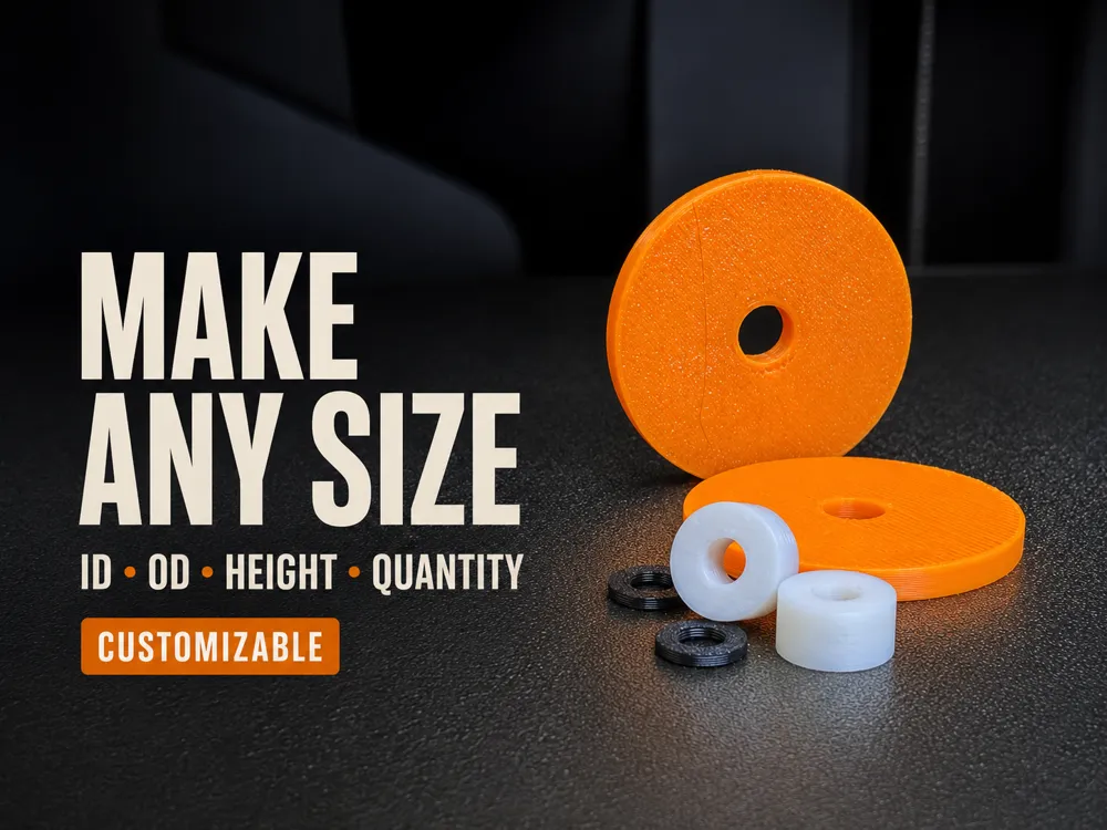 Soporte: Custom Washer, Spacer & Standoff Generator. Referencia del modelo original.