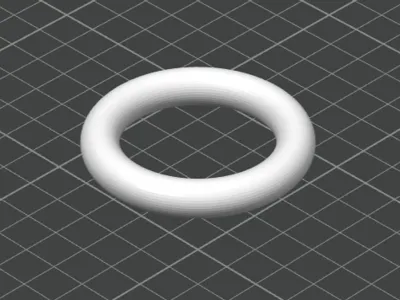 Donut for testing 3d printer