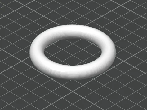 Donut for testing 3d printer