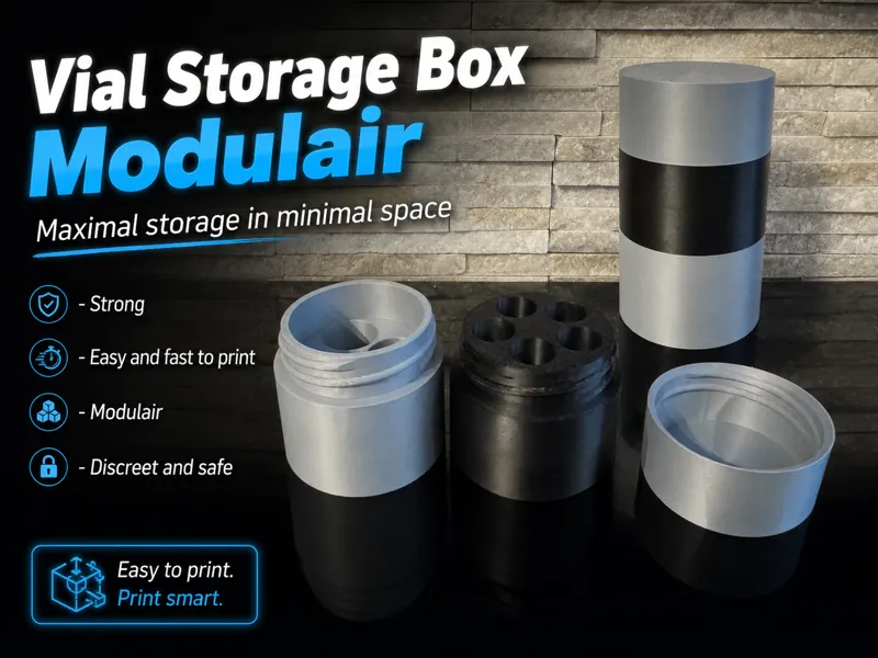 Vial Storage Tube Container Modulair Peptide 
