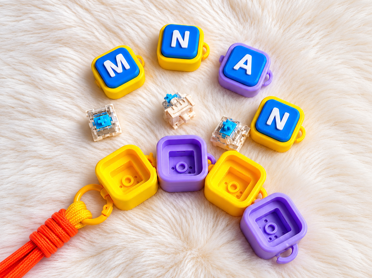 Modular Flexi fidget toy Clicker Name/Word - 1