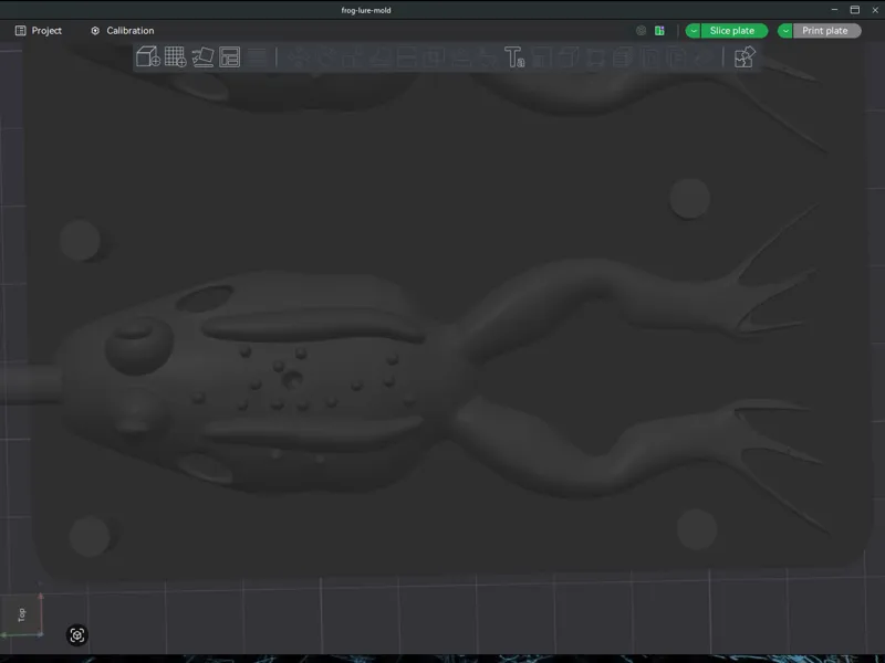 frog soft plastic mold