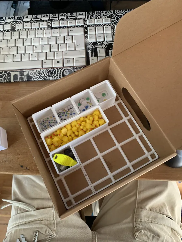 Gridfinity inside your filament box (a1 mini)
