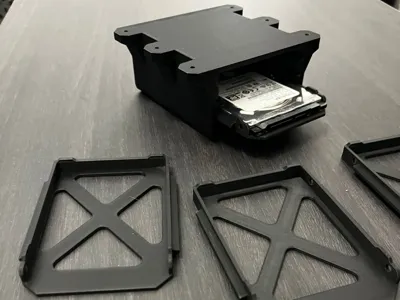 4-Slot Under-Desk Mini SSD Rack