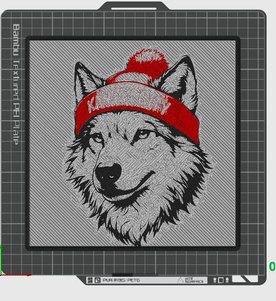 Kansas City Wolf Hueforge by jc unboxed MakerWorld: Download Free 3D Models