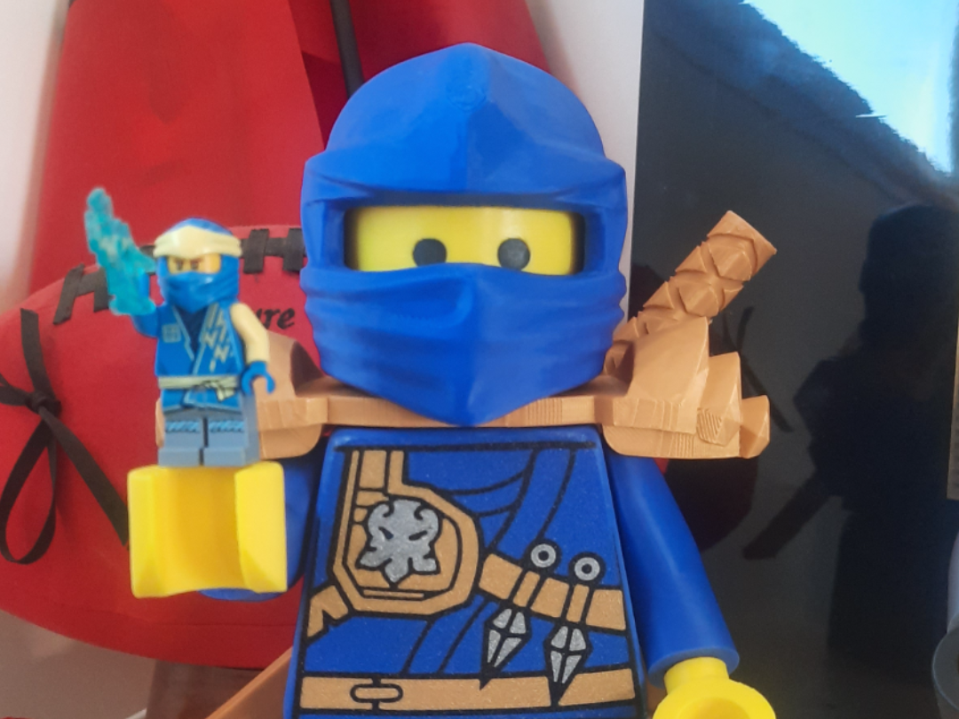 Grand Homme Ninjago JAY Brique 500%