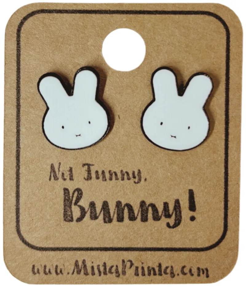 No Funny Bunny! earrings