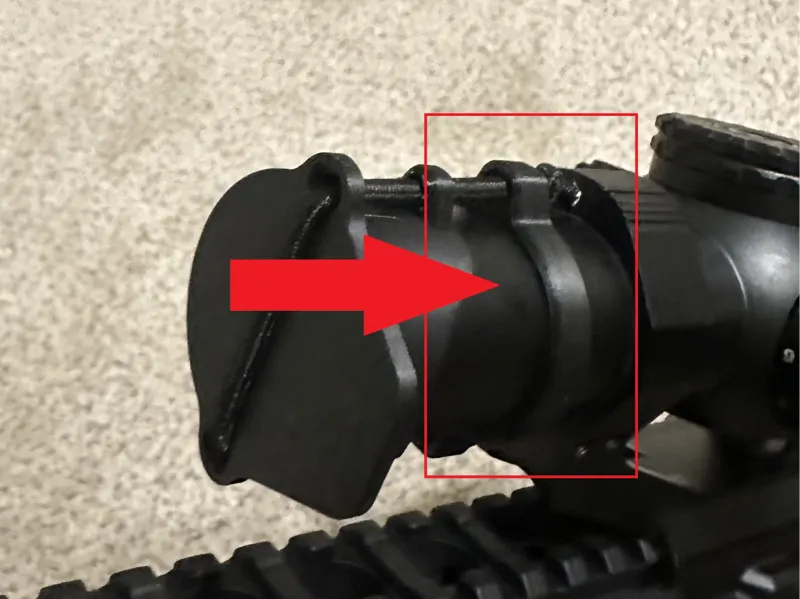 Shock Cord Retention Clamp for 30mm scope