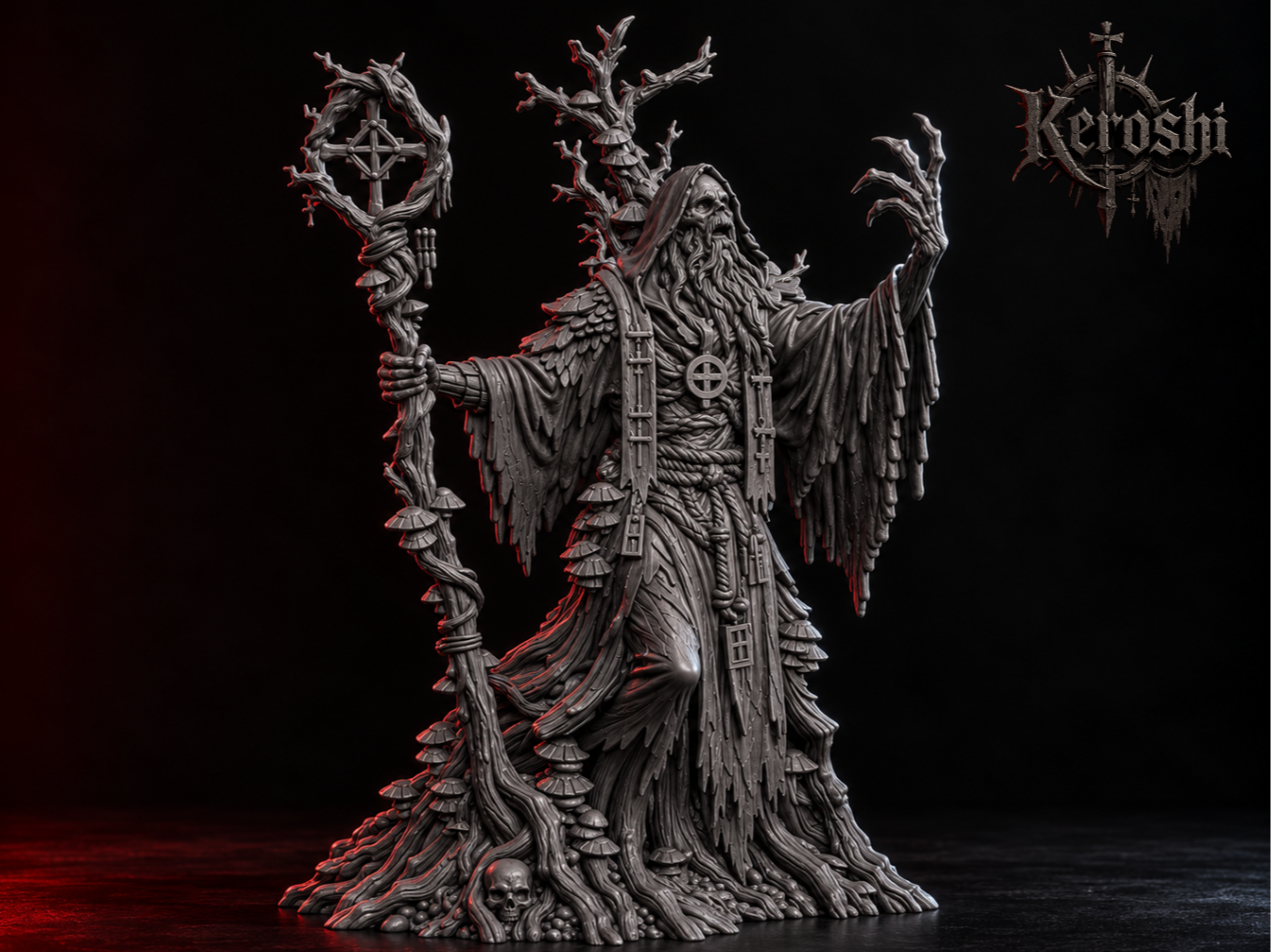 Cursed Mage 32mm - 3D printed People, in stock in India