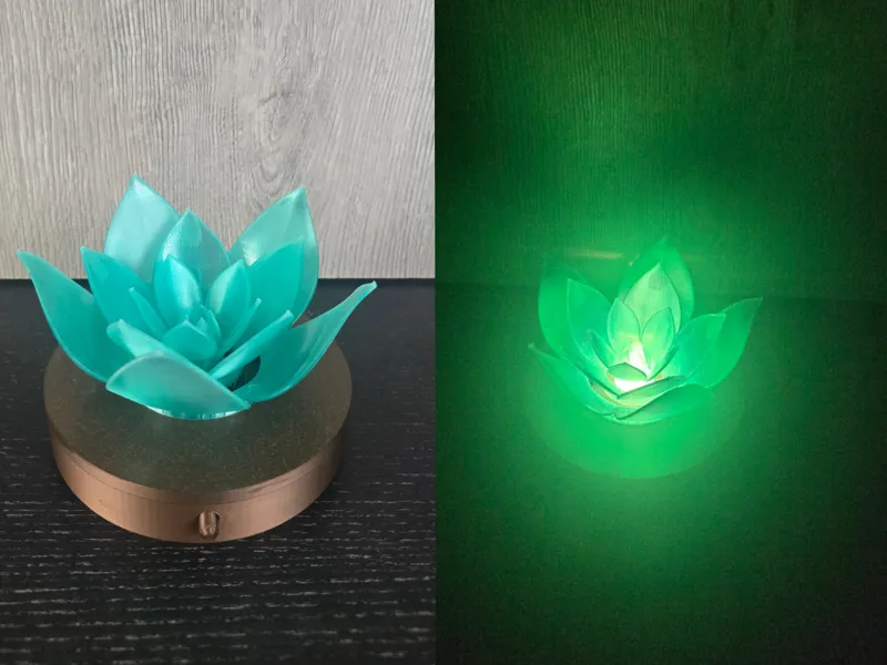 Spinning Lotus Lamp