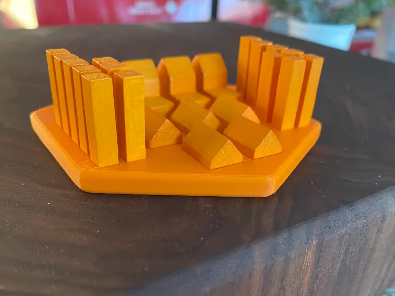 Catan Organizer with building card slot