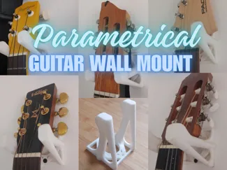 Parametric Wall Mount for Guitar Ukulele Bass ...
