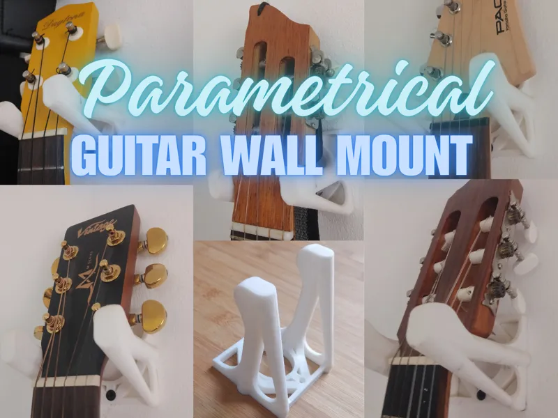 Parametric Wall Mount for Guitar Ukulele Bass ...