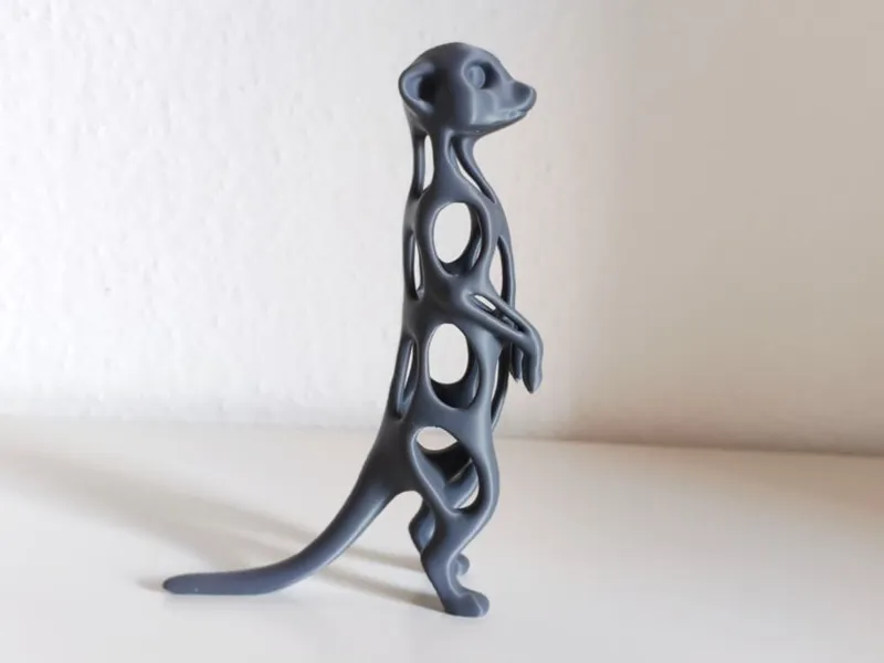Elegant Hollow Design Meerkat Sculpture