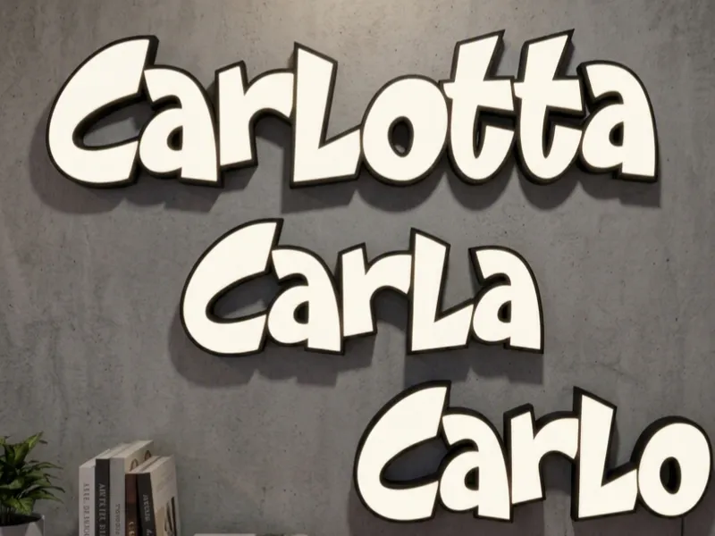 Insegna Led - Custom Lightbox-Carla-Carlo-Carlotta