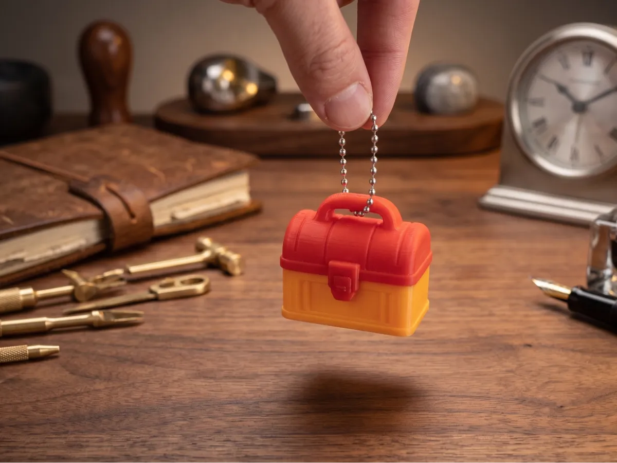 Tiny Toolbox Keychain / Desk Accessory - Free 3D Print Model - MakerWorld