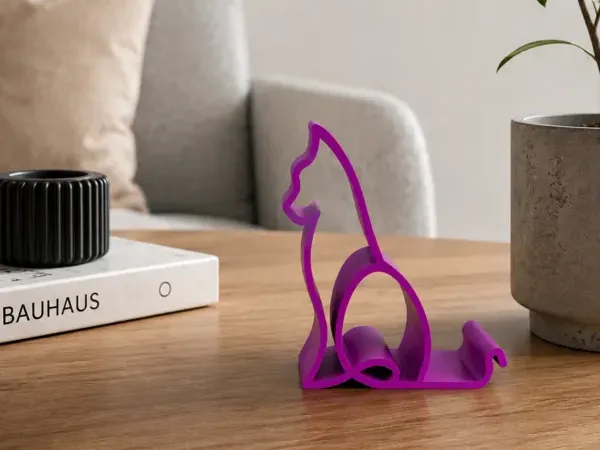 Support téléphone en forme de chat