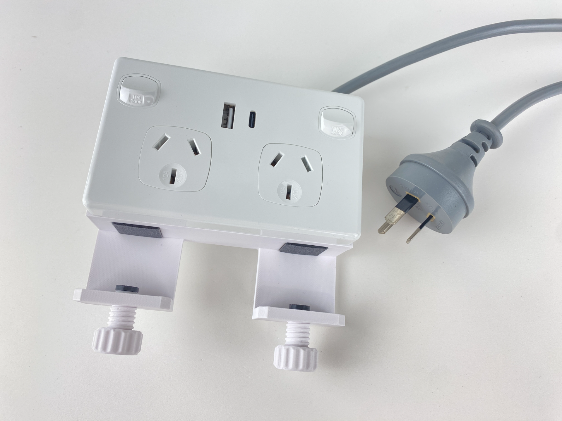 USB Power Point Mounting Block – Desk Clamp