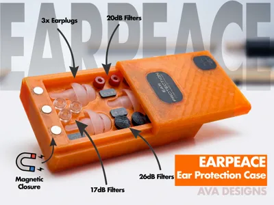 Earpeace Earplugs Carrying Case