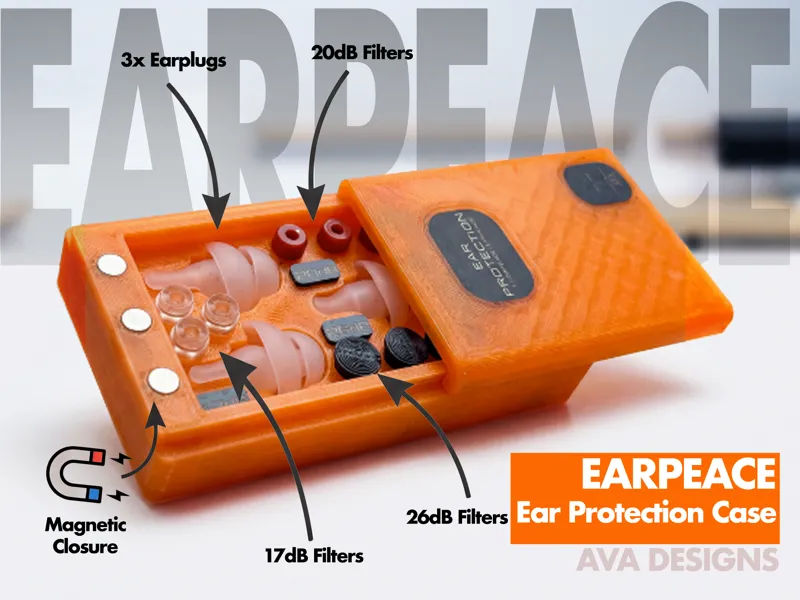 Earpeace Earplugs Carrying Case