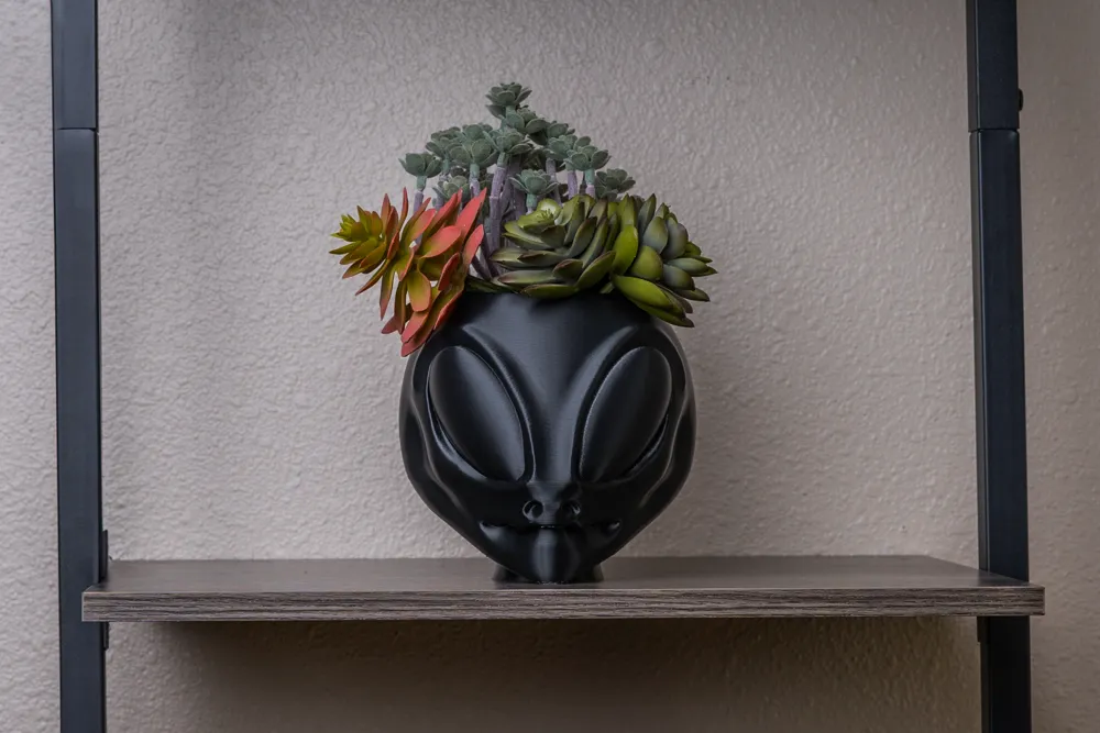 Alien Head Plant Pot by Justin Graziano - MakerWorld