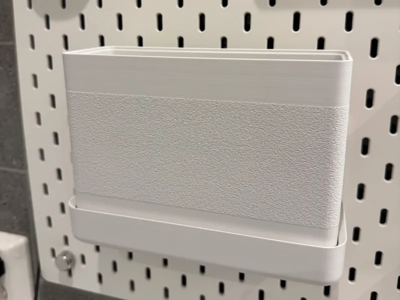 Skadis Bin and shelf