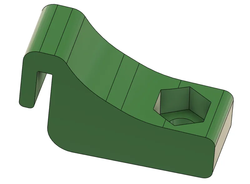 CRF300L licence plate fixing hook - no drilling