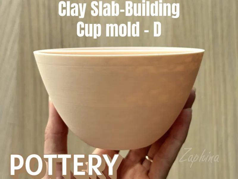 Clay Slab Building Cup mold - D