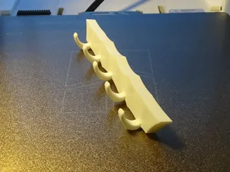 simple pot holder hanger , six magnets 3.75"x0.25"