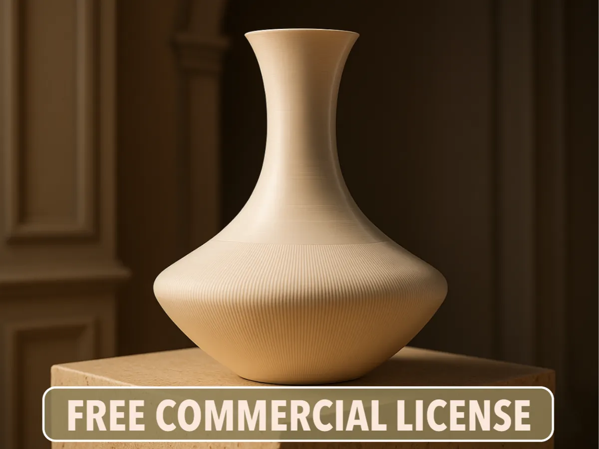 VELORA – vase japandi à décor côtelé