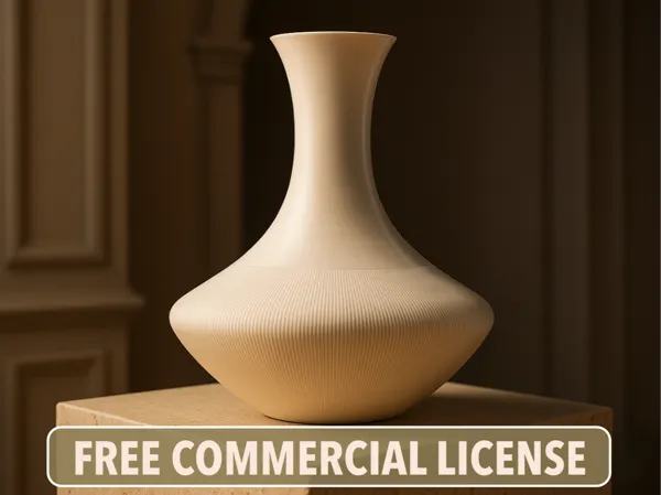 VELORA – vase japandi à décor côtelé