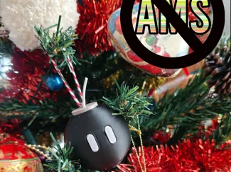 Ornement de Noël Super Mario Bob-omb  LITE [noAMS]