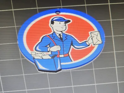 Postman / mailman / postas keychain