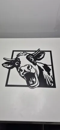 Vache heureuse - décoration murale 2D — photo 3