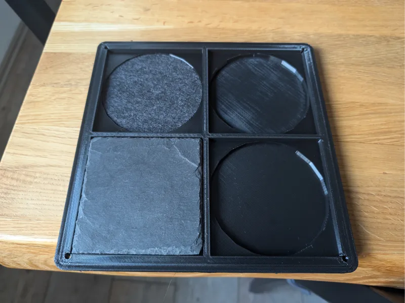 XTool F1 Ultra Jig round / square coaster slate