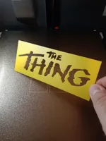 Pochoir logo The Thing — photo 3