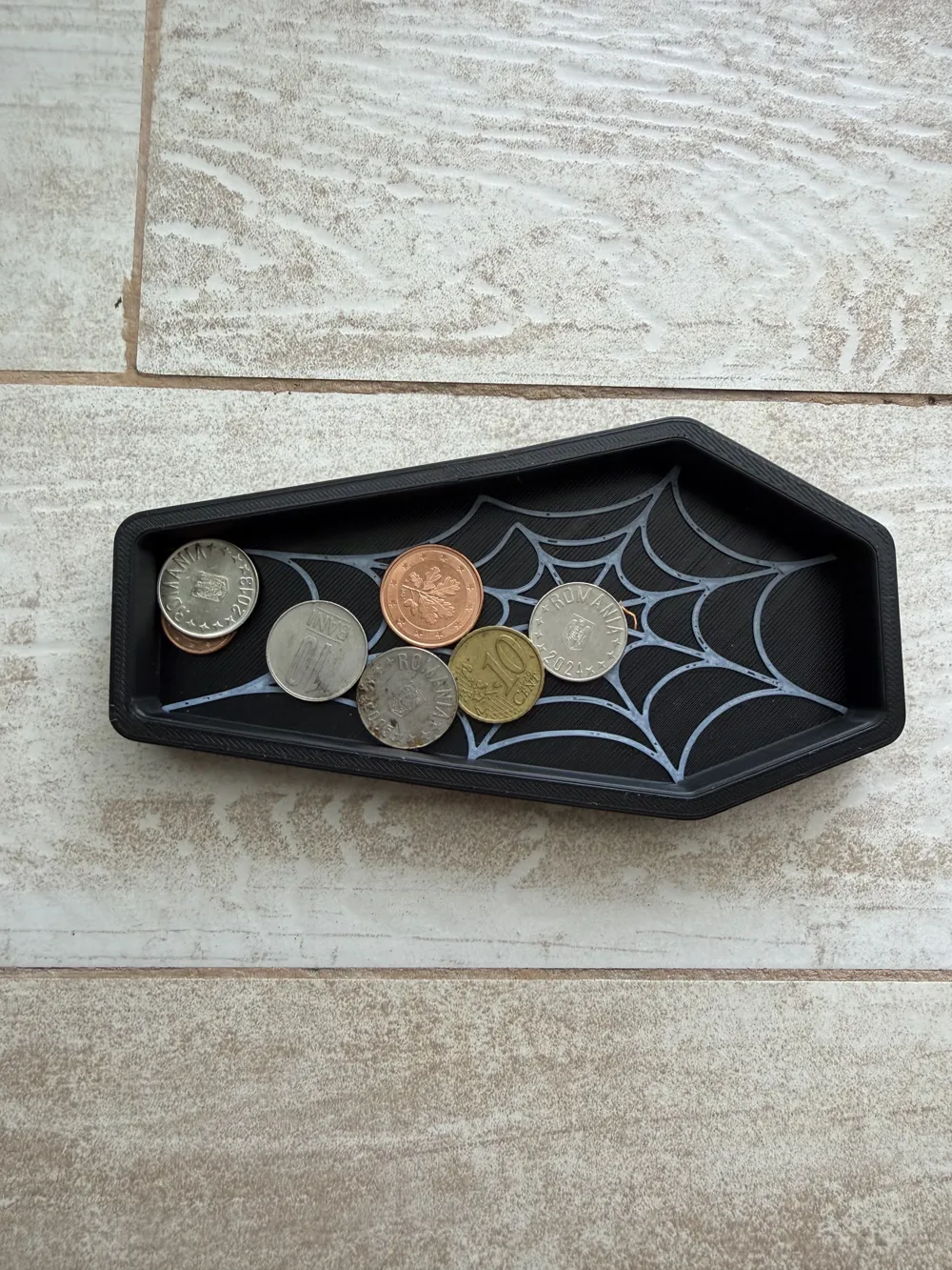 Gothic Candy Machine Spiderweb Coffin Tray – Halloween Key & Jewelry - Free 3D Print Model ...
