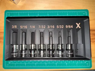 ICON Hex-Bit Socket Set Gridfinity 