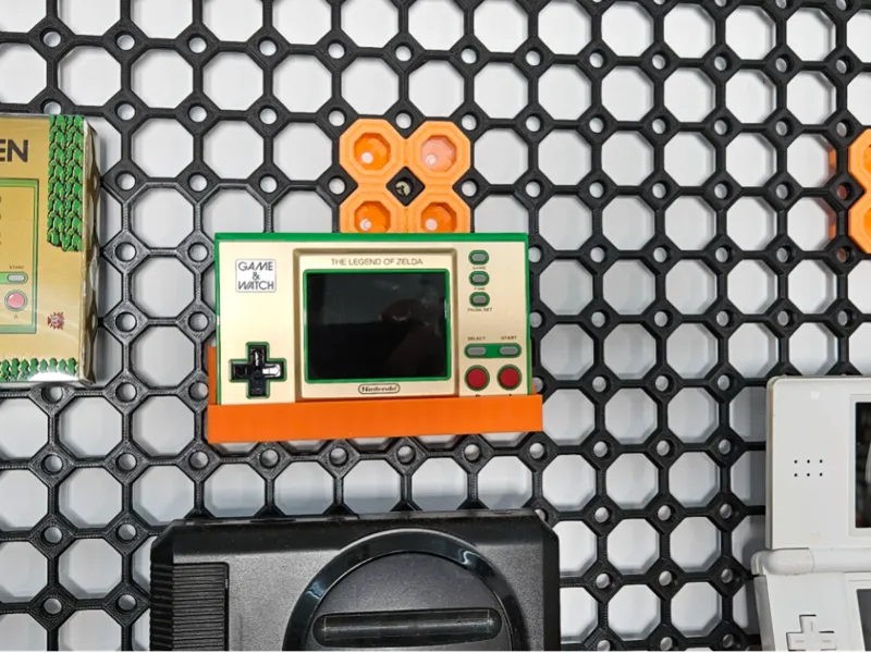 Shelf for game and watch console