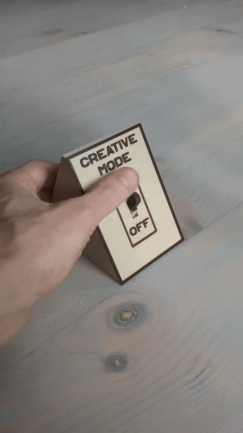 Creativity switch - Free 3D Print Model - MakerWorld