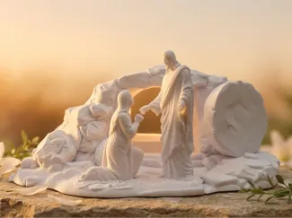 Easter Morning - Christ and Mary at the Tomb