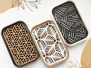 Oval Soap Dish + 4 Dish Insert