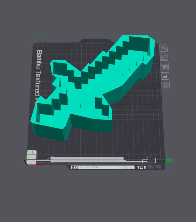 Minecraft Sword Ice Mold