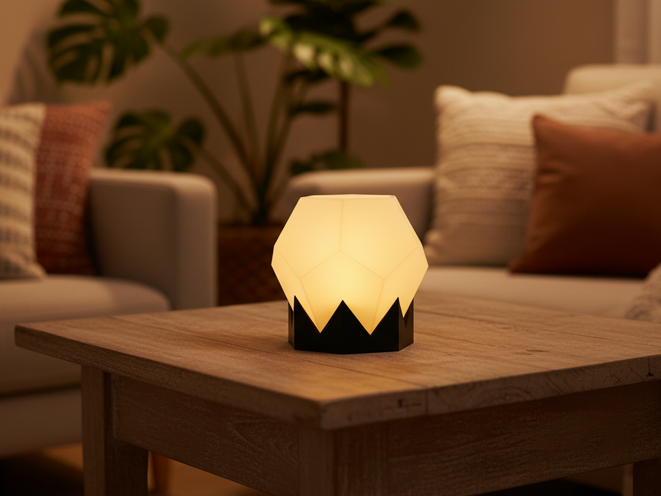 Geometric Faceted Tea Light Holder